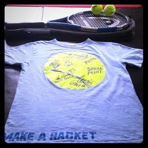 TENNIS racket storybook tee